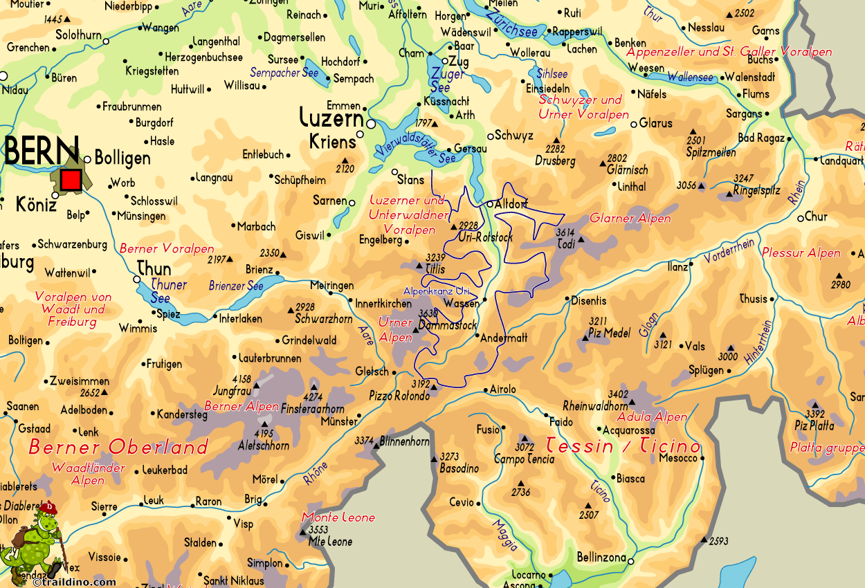 Map Alpenkranz Uri