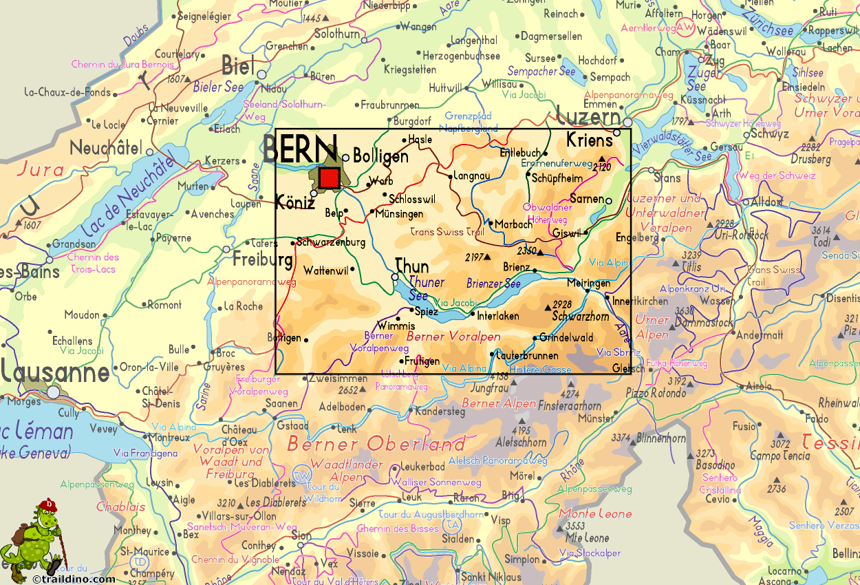 Map Berner Voralpen