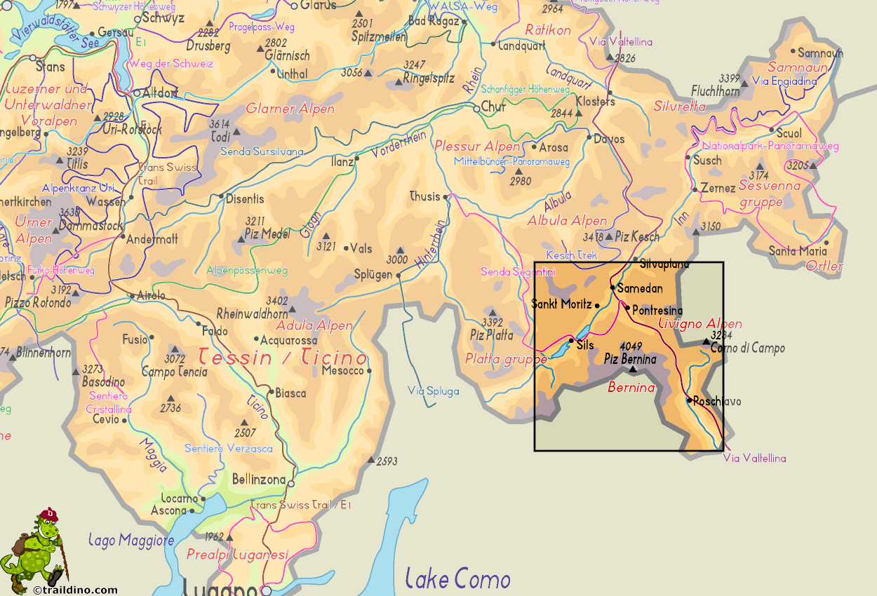 Map Bernina