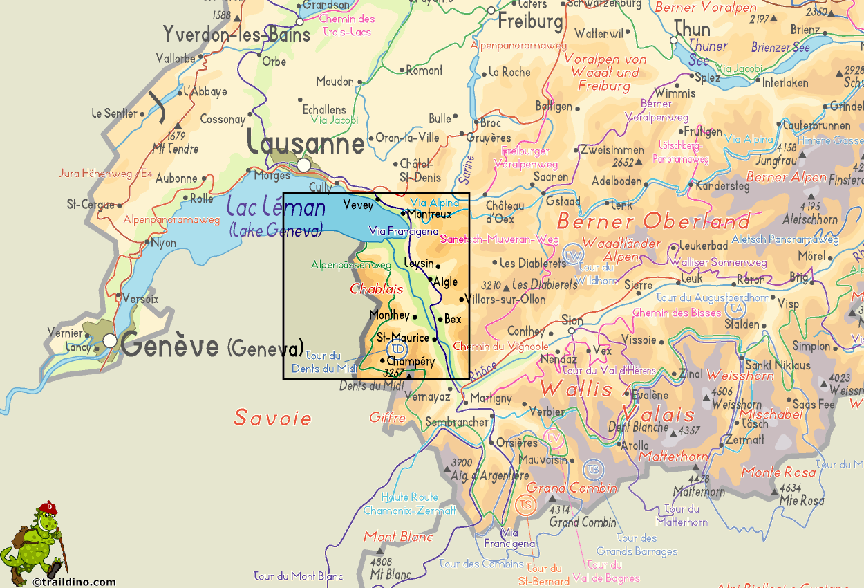 Map Chablais
