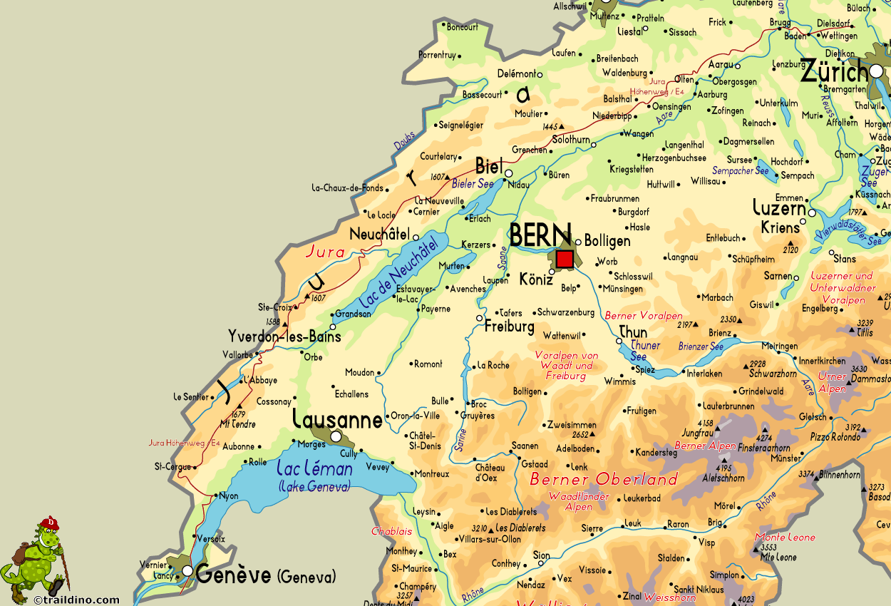 Map Jura Höhenweg
