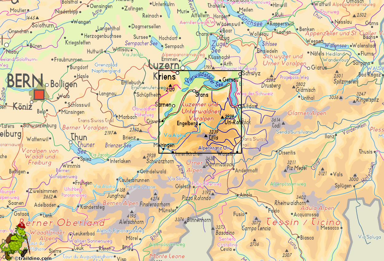 Map Luzerner und Unterwaldner Voralpen