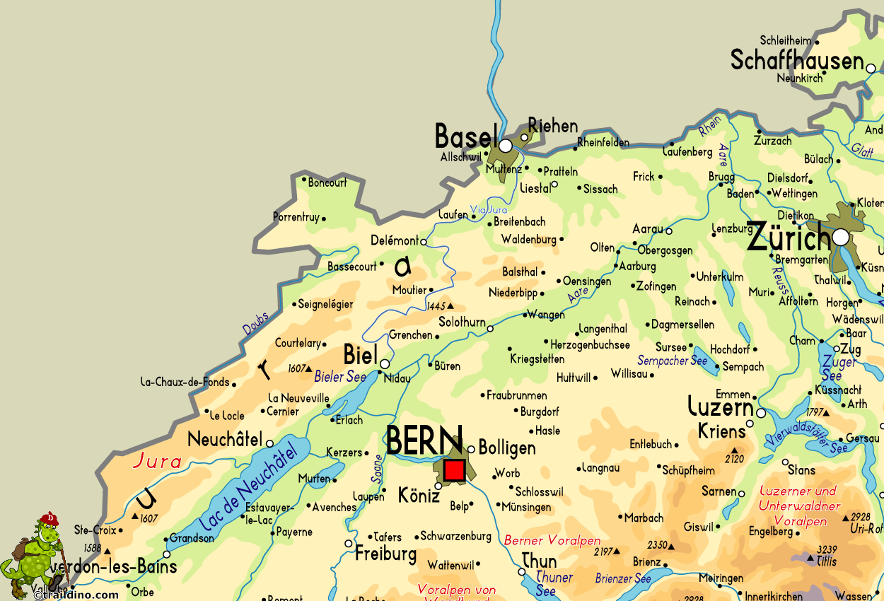 Map Via Jura