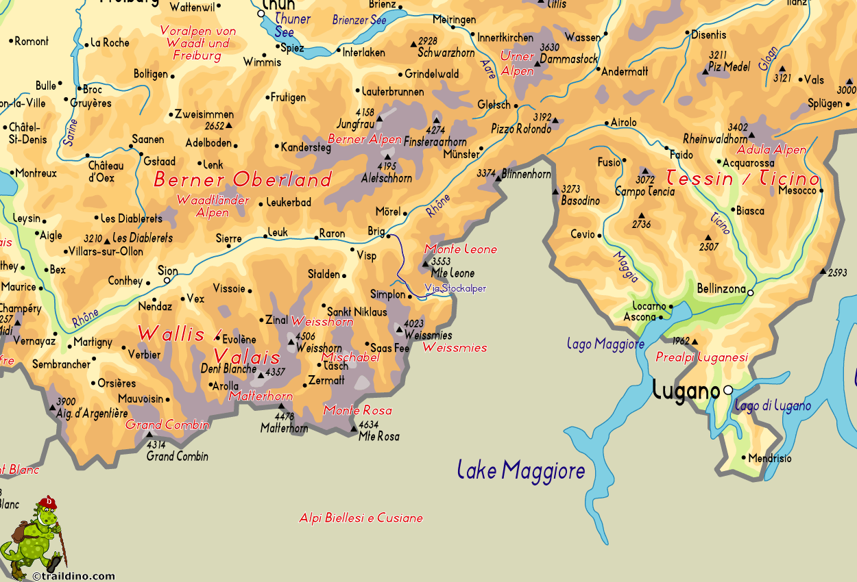 Map Via Stockalper